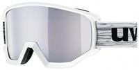 Uvex Athletic FM Brillenträger Skibrille Farbe: 1030 white, mirror silver/rose S4))
