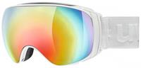 Uvex Sportiv Full Mirror Skibrille Farbe: 1030 white mat, mirror rainbow/clear)