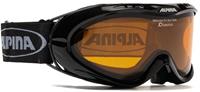 Alpina Opticvision Brillenträger Skibrille Farbe: 131 schwarz, Scheibe: DOUBLEFLEX)