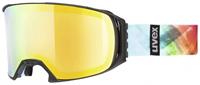 Uvex Craxx Brillenträgerskibrille Litemirror Farbe: 2226 black mat, litemirror orange/lasergold lite S3))