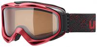 Uvex g.gl 300 Polavision Brillenträgerskibrille Farbe: 3030 darkred mat, polavision brown/clear)