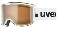 Uvex Skyper Polavision Skibrille Farbe: 1030 white mat, polavisison brown/clear S2))