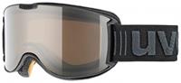 Uvex Skyper Polavision Skibrille Farbe: 2021 black metallic mat, polavisison brown/clear S2))