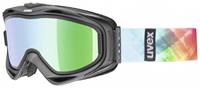 Uvex g.gl 300 Take Off Brillenträgerskibrille Farbe: 2126 black mat, mirror green,smoke/blue S3/S4))