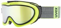 Uvex Skibrille Comanche Take Off Farbe: 7026 lime mat, mirror gold/lasergold lite/clear S1/S2))