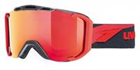 Uvex Snowstrike Litemirror Skibrille Farbe: 2326 black/red mat, litemirror red/lasergold lite)