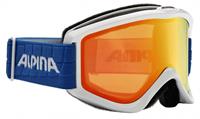 Alpina Smash 2.0 Multi Mirror Skibrille Farbe: 812 weiß/blau, Scheibe: MULTIMIROR, orange)
