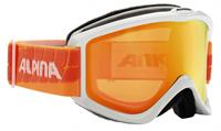Alpina Smash 2.0 Multi Mirror Skibrille Farbe: 813 weiß/orange, Scheibe: MULTIMIROR, orange)