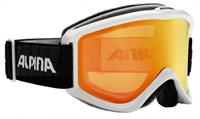 Alpina Smash 2.0 Multi Mirror Skibrille Farbe: 814 weiß/schwarz, Scheibe: MULTIMIROR, orange)