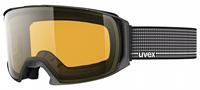 Uvex Craxx Brillenträger Skibrille Farbe: 5029 gun met mat, lasergold lite/clear)
