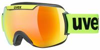 Uvex Downhill 2000 CV Skibrille Farbe: 3030 black lime mat, mirror orange/colorvision green S2))