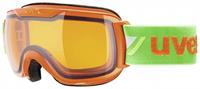 Uvex downhill 2000 small Race Skibrille Farbe: 6029 orange/green, lasergold lite/clear)