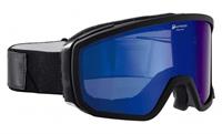 Alpina Scarabeo Brillenträger Skibrille Hybrid Mirror Farbe: 831 black matt, Scheibe: HYBRIDMIRROR silver)