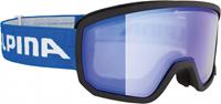 Alpina Scarabeo Brillenträger Skibrille Hybrid Mirror Farbe: 891 black matt, Scheibe: HYBRIDMIRROR blue)
