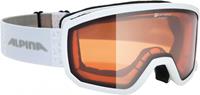 Alpina Scarabeo Small Skibrille QH Farbe: 011 white, Scheibe: QUATTROFLEX HICON S2))