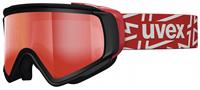 Uvex Jakk Take off Polavision Skibrille Farbe: 2026 black mat, double lens cylindric, litemirror red/polavision clear)