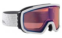 Alpina Scarabeo Brillentäger Skibrille Farbe: 811 weiß, Scheibe: QUATTRO-MIRROR blue)