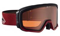 Alpina Scarabeo Brillentäger Skibrille QH Farbe: 052 black/red, Scheibe: QUATTROFLEX HICON)