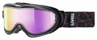 Uvex Skibrille Comanche Take Off Farbe: 2326 black, mirror pink/lasergold lite/clear S1/S3))