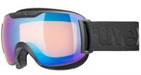 Uvex Downhill 2000 small CV Skibrille Farbe: 2130 black mat, mirror blue/colorvision yellow S1))