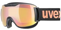 Uvex Downhill 2000 small CV Skibrille Farbe: 2430 black mat, mirror rose/colorvision yellow S1))