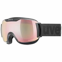 Uvex Downhill 2000 small CV Skibrille Farbe: 2730 black mat, mirror rose/colorvision green S2))