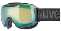 Uvex Downhill 2000 small Variomatic Skibrille Farbe: 2130 black mat, mirror green/variomatic clear S1-S3))