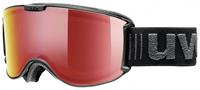 Uvex Skyper Variomatic FM Skibrille small Farbe: 2023 black mat, mirror red/variomatic/clear)