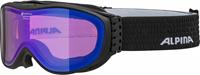 Alpina Skibrille Challenge 2.0 QM Farbe: 832 black matt, Scheibe: orange, Quattroflex-Spiegel blau S2))