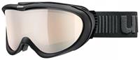Uvex Comanche VLM Brillenträger Skibrille Farbe: 2030 black mat, litemirror silver variomatic/polavision/clear)