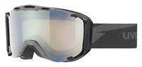 Uvex Skibrille Snowstrike Variomatic Farbe: 2023 darkgrey, double lens, litemirror silver/variomatic/clear)