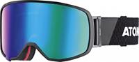 Atomic Revent Large Racing Skibrille Farbe: black/white, Scheibe green stereo HD)
