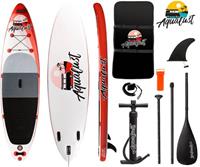 AQUALUST 10'6 SUP Board Stand Up Paddle Surf-Board aufblasbar Paddel Leash I...