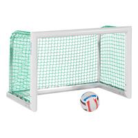 Sport-Thieme Alu-Mini-Trainingstor "Professional Kompakt", Weiß-Pulverbeschichtet, Inkl. Netz, grün (MW 4,5 cm), 1,20x0,80 m