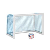 Sport-Thieme Alu-Mini-Trainingstor "Professional Kompakt", Weiß-Pulverbeschichtet, Inkl. Netz, blau (MW 4,5 cm), 1,20x0,80 m