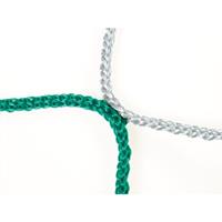 Knotenloses Herrenfußballtornetz 750x250 cm, Grün-Weiß