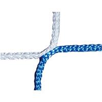 Knotenloses Herrenfußballtornetz 750x250 cm, Blau-Weiß