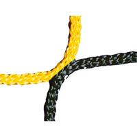 Knotenloses Herrenfußballtornetz 750x250 cm, Schwarz-Gelb