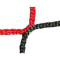 Knotenloses Herrenfußballtornetz, Schwarz-Rot