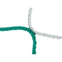 Knotenloses Herrenfußballtornetz, Grün-Weiß
