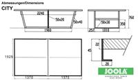 Joola Outdoor-Tischtennisplatte City wetterfest