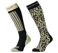 Panter print skisokken (2-pack)