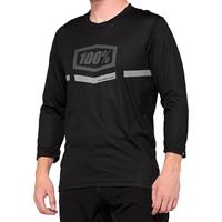 100% Airmatic 3-4 Sleeve MTB Jersey  - Schwarz