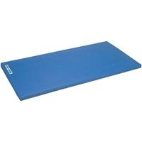 Sport-Thieme Turnmatte "Super", 200x100x8 cm, Polygrip Blau, Mit Lederecken