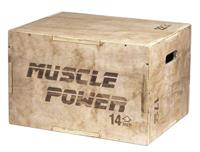 musclepower Muscle Power Houten Plyo Box Klein