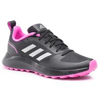Adidas Runfalcon 2.0 hardloopschoenen trail zwart/zilver/roze