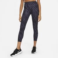 Nike Nike One Icon Clash 7/8-Leggings mit Print für Damen - Damen, Dark Raisin/White