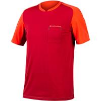 Endura GV500 Foyle T Cycling Jersey SS21 - Rust Red