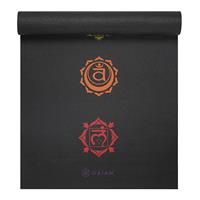 Gaiam Yoga Mat - 6 mm - Black Chakra