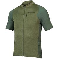 Endura GV500 Reiver Short Sleeve Cycling Jersey - Olive Green
